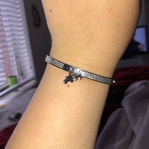 Coach pave horse and carriage bangle bracelet